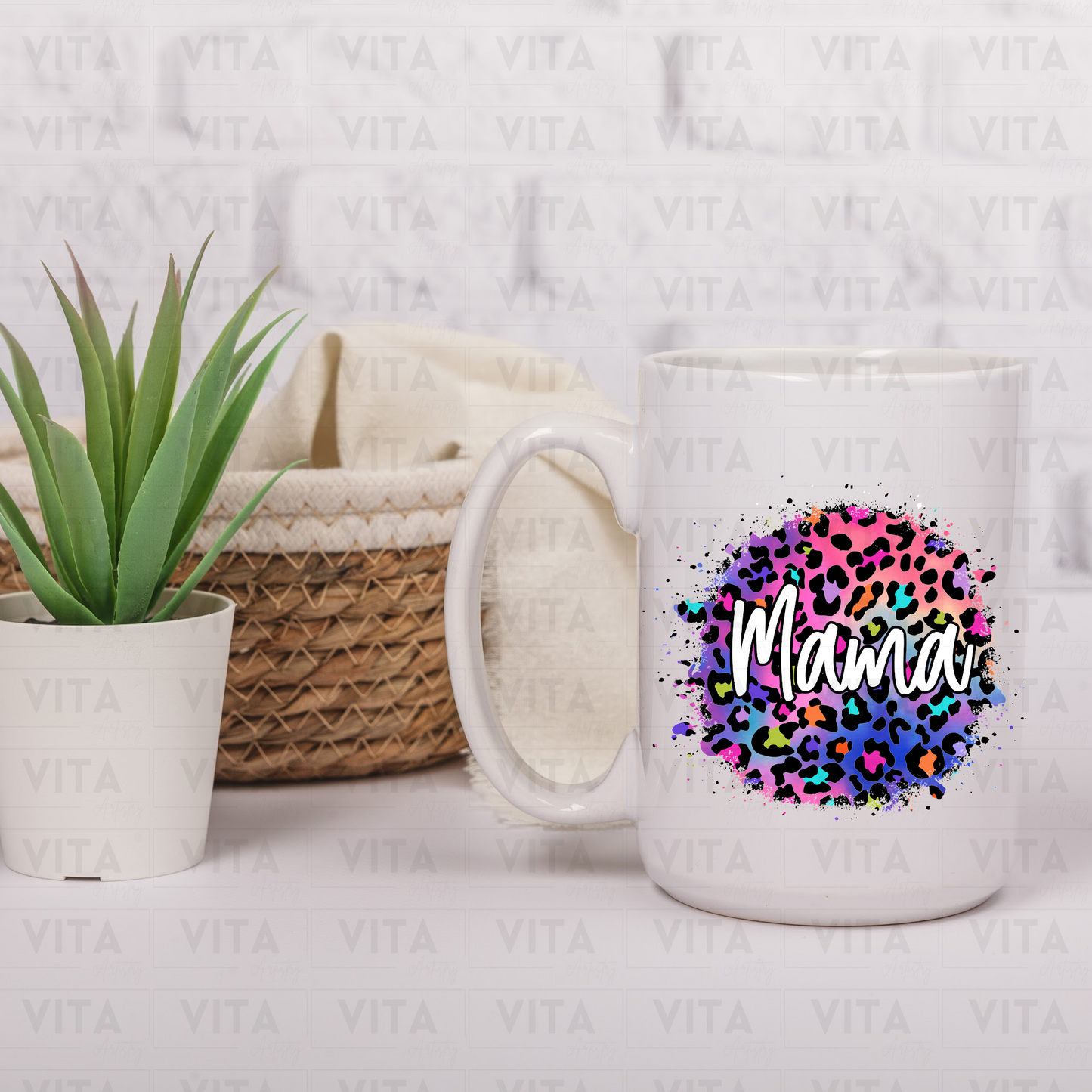 Leopard Mama - Family Ceramic Mug