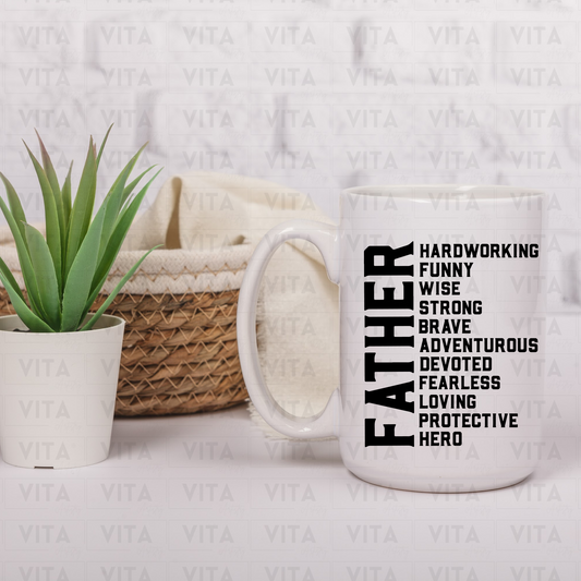 Father Description - Dad/Daddy/Father Ceramic Mug